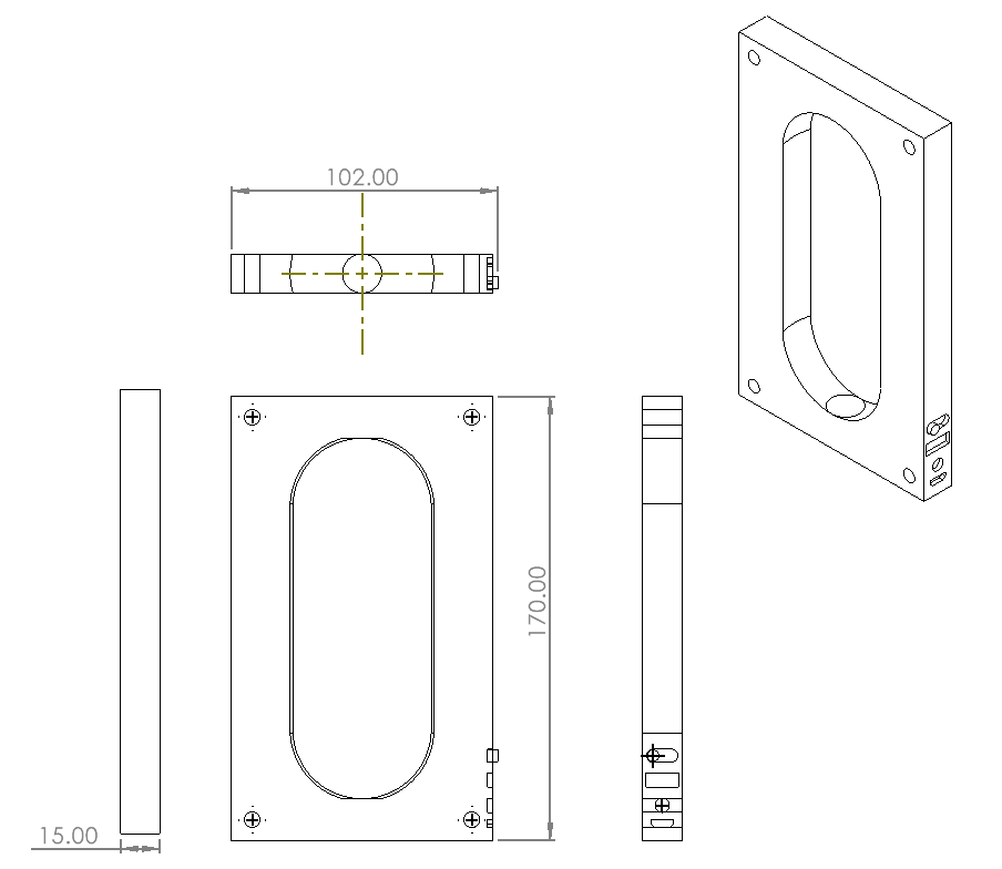 Pill Lamp CAD Technical Drawing
